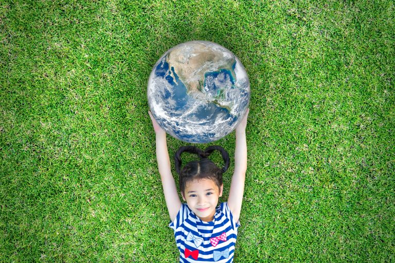 earth,day,and,world,environment,concept,with,healthy,kid,raising